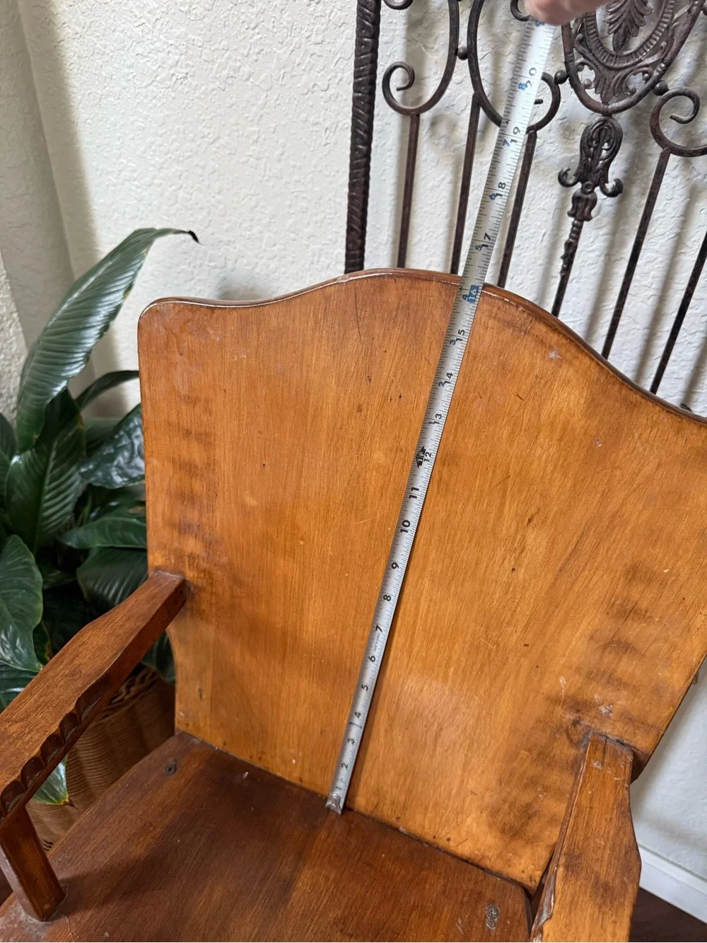 Antique Vintage Wooden High Chair